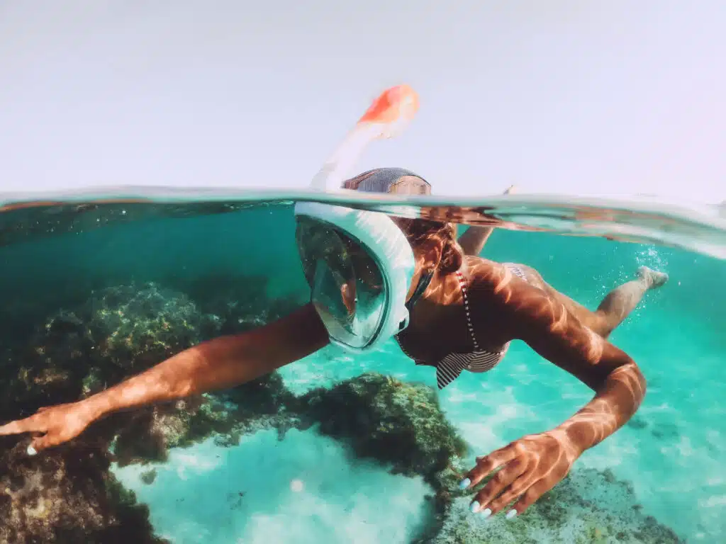 masque snorkeling avec tuba